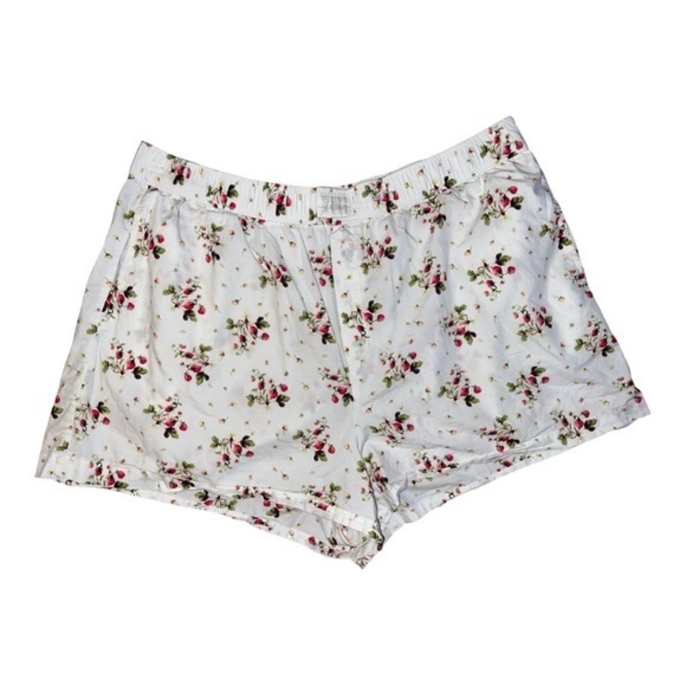 J. Crew White Floral Patterned Shorts